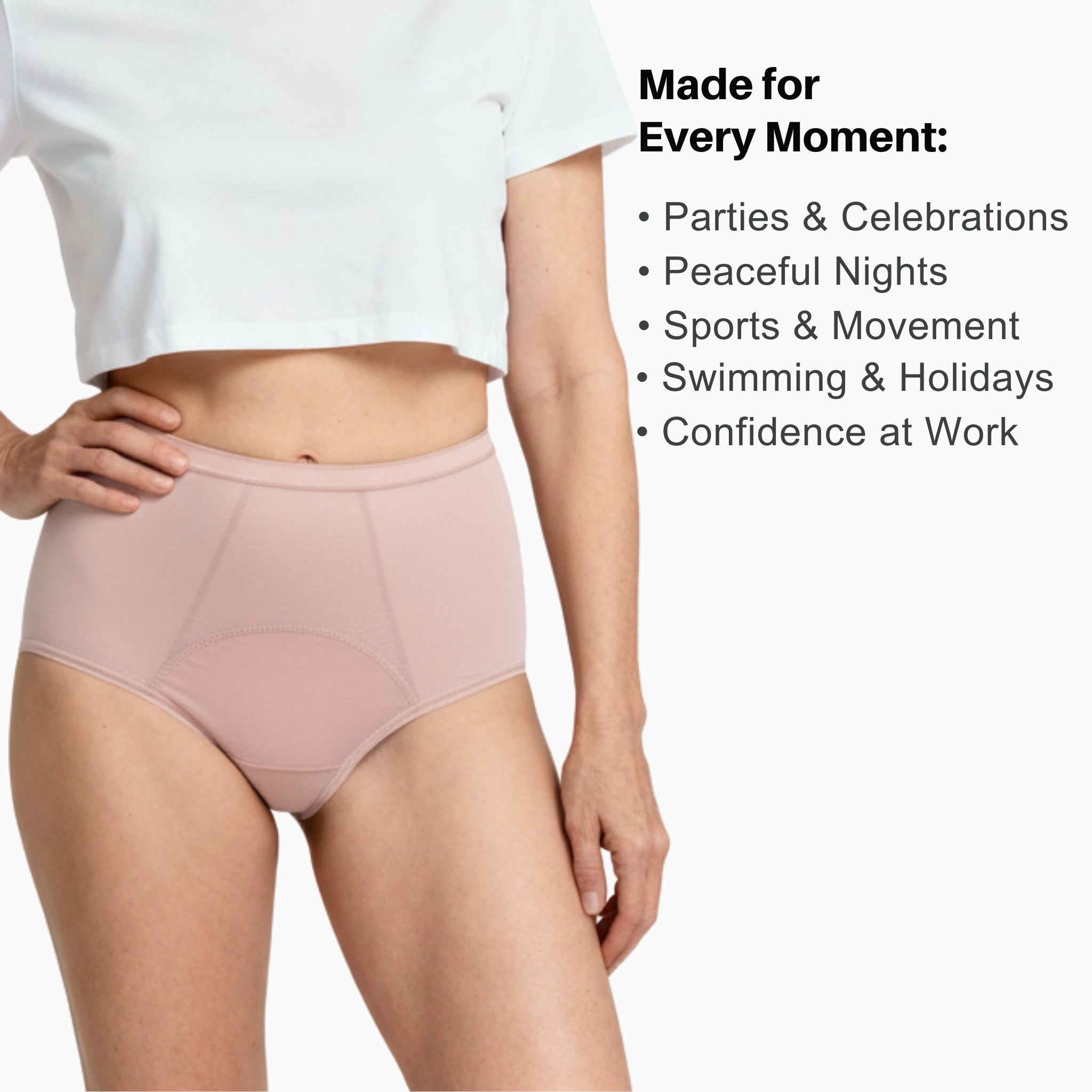 Soft & Secure High Waisted Leakproof Underwear
