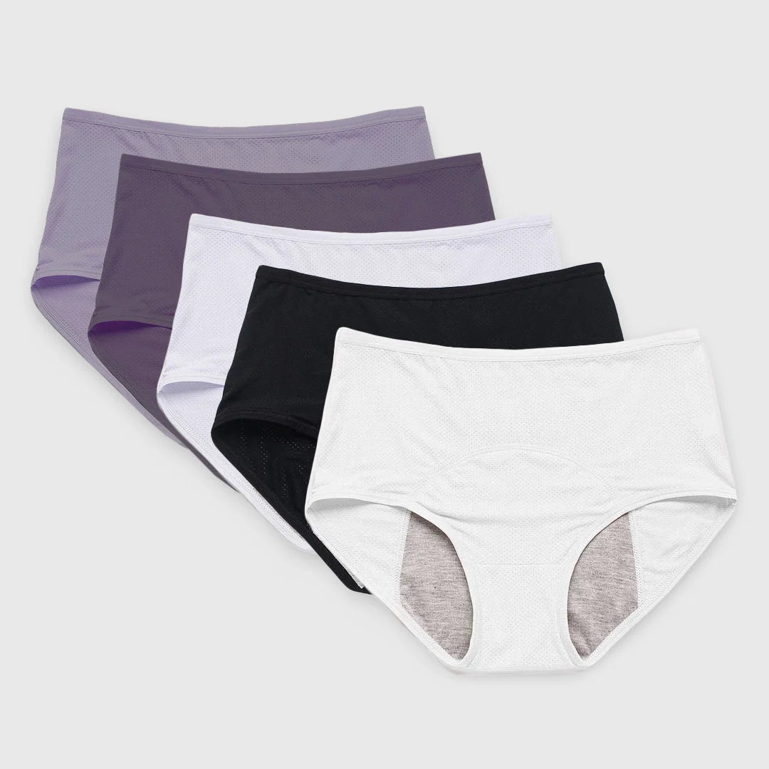 NEW: Soft & Secure Leakproof Undies (Violet 5-Pack)
